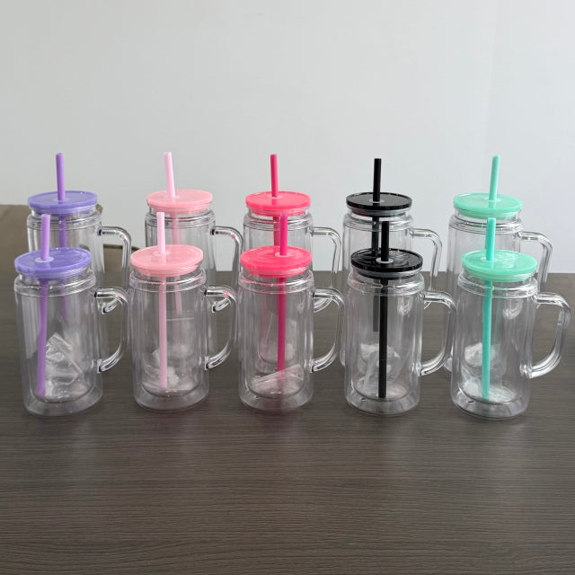 16oz ACRYLIC SNOWGLOBE - HANDLE - CUSTOM