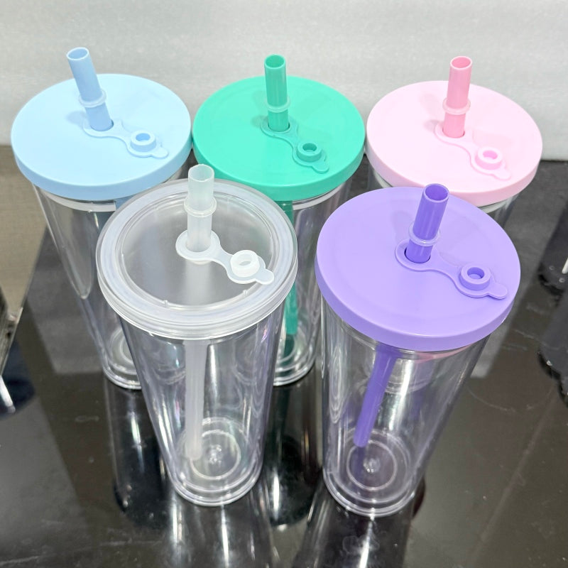 24oz TAPERED SNOWGLOBE - COLOUR LID - CUSTOM