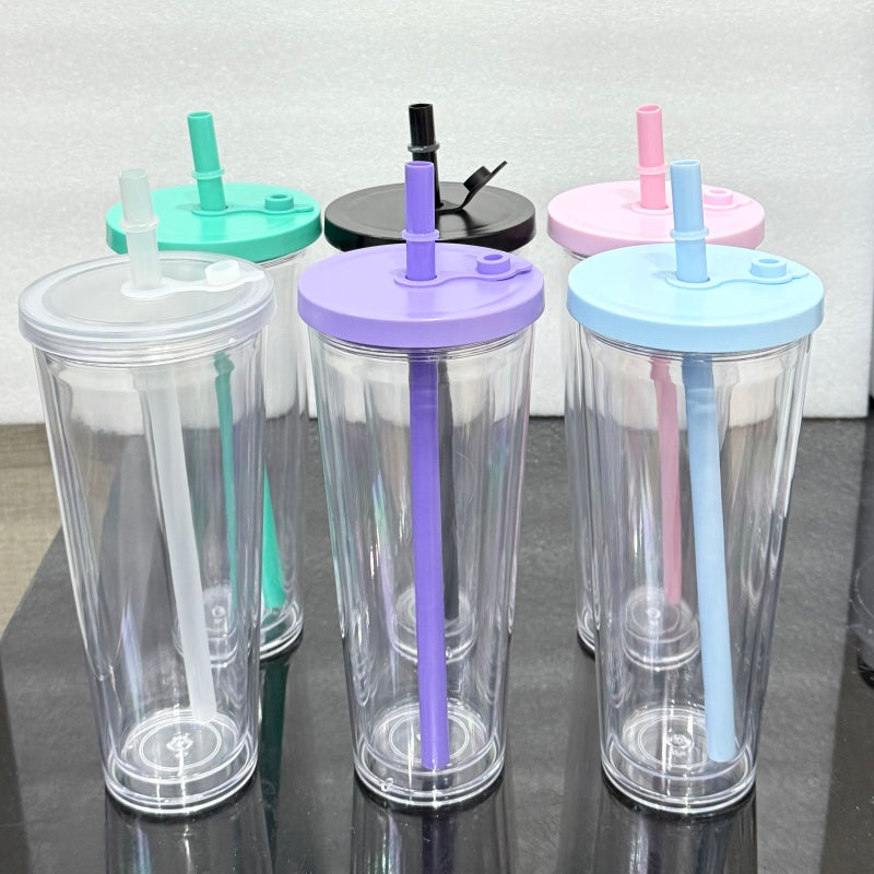 24oz TAPERED SNOWGLOBE - COLOUR LID - CUSTOM
