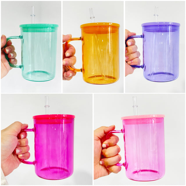 17oz GLASS MUG - CUSTOM